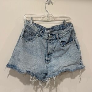 ZARA Ripped Jean Shorts Size 12